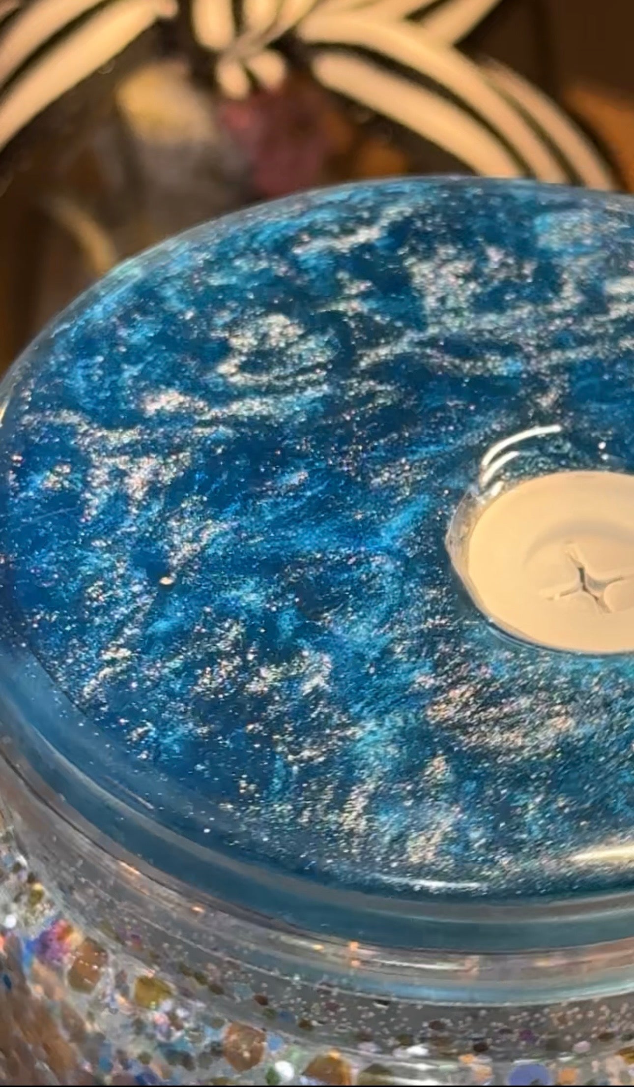 Under the Sea Glitter Cup – Ocean Vibe Lid