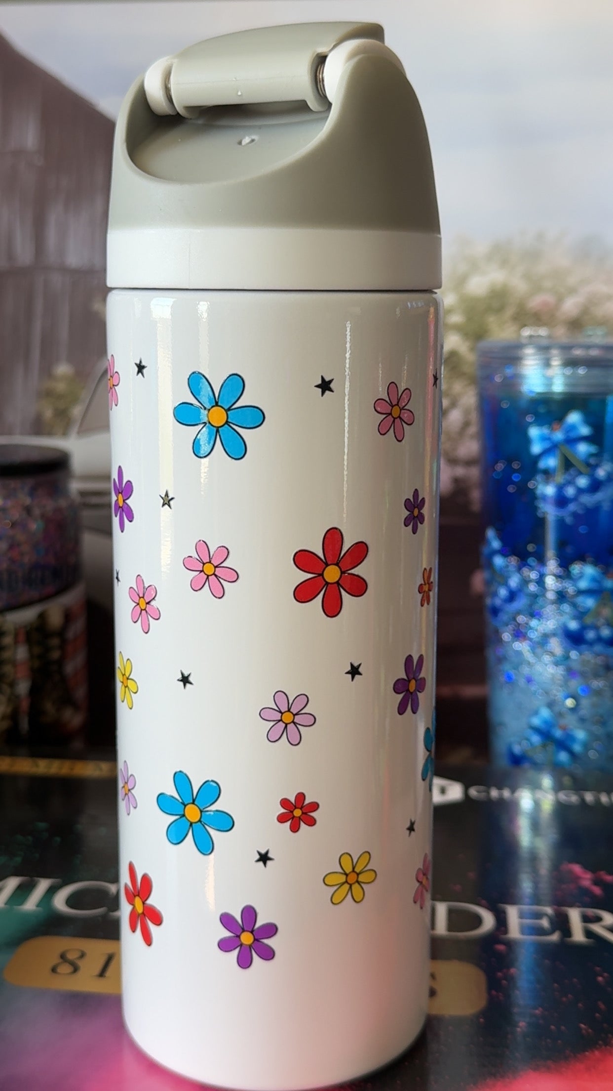 World's Coolest Nurse Daisy Floral 24oz Sport Tumbler