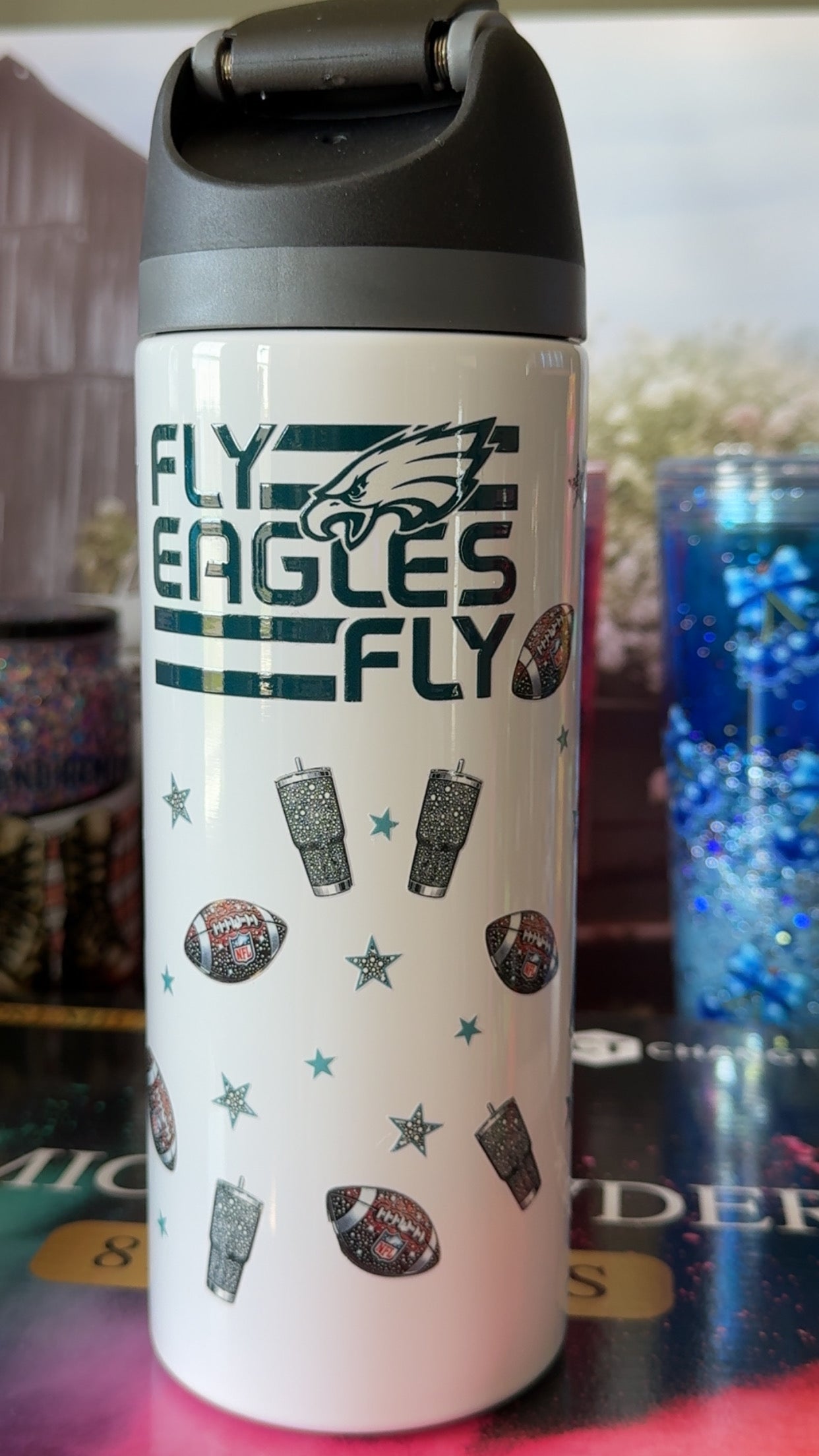 Classy Until Kickoff Football Fan 24oz Sport Tumbler