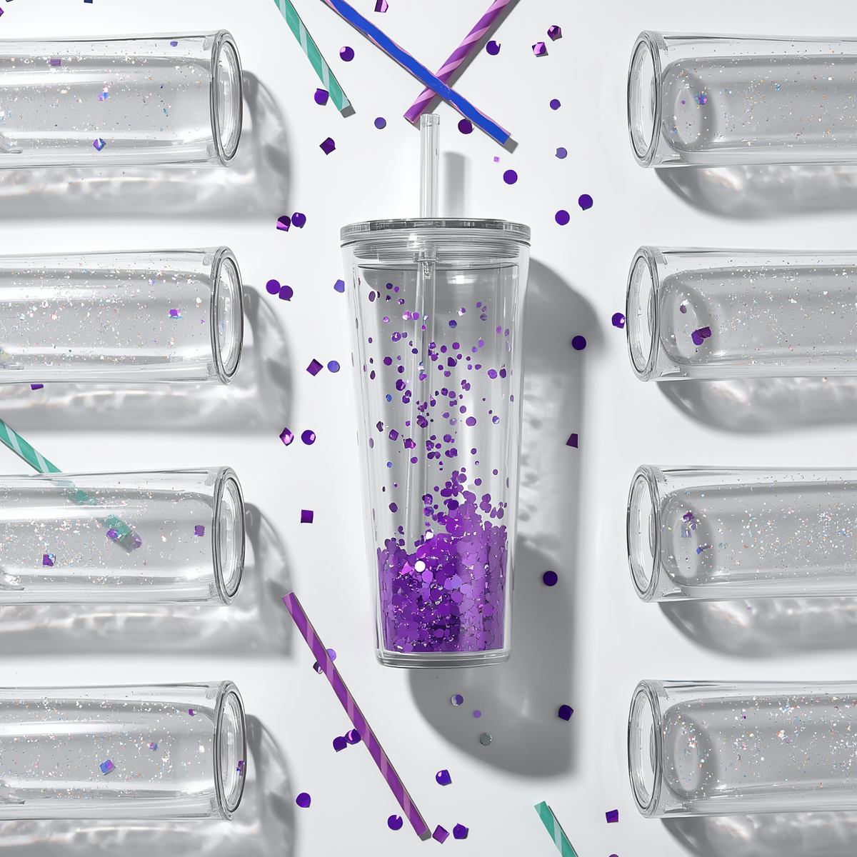 24oz Tapered Snow Globe Tumbler – Custom Order