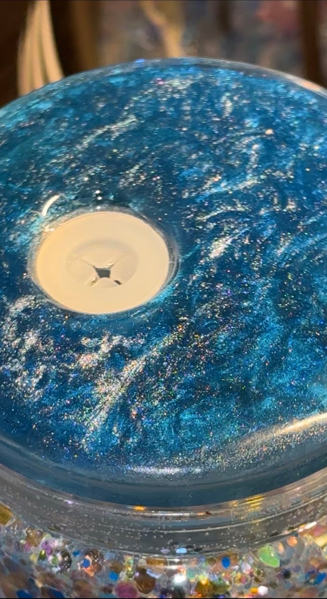 Under the Sea Glitter Cup – Ocean Vibe Lid