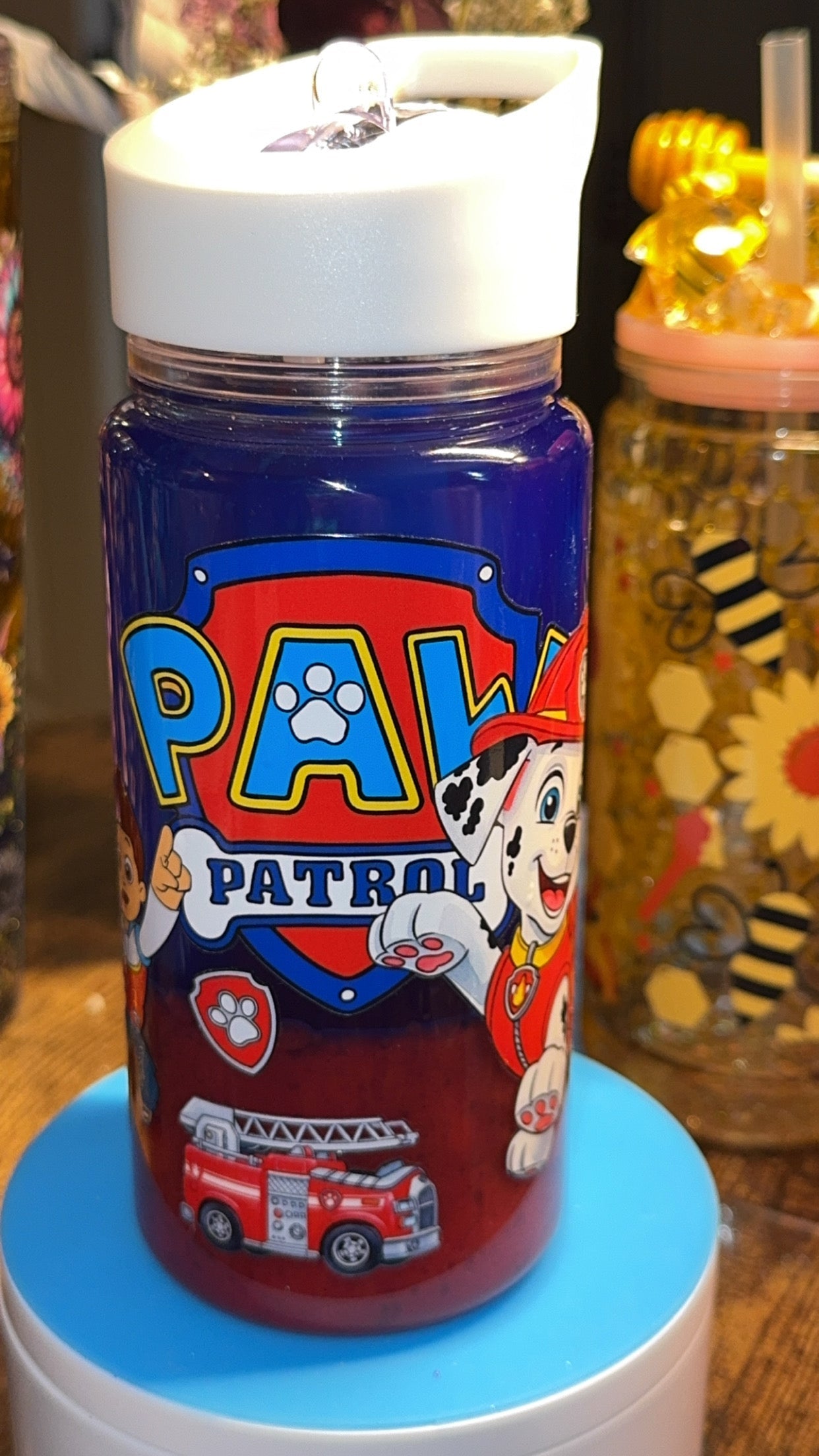Kids Rescue Pups Water Bottle – Dual Lava Drip