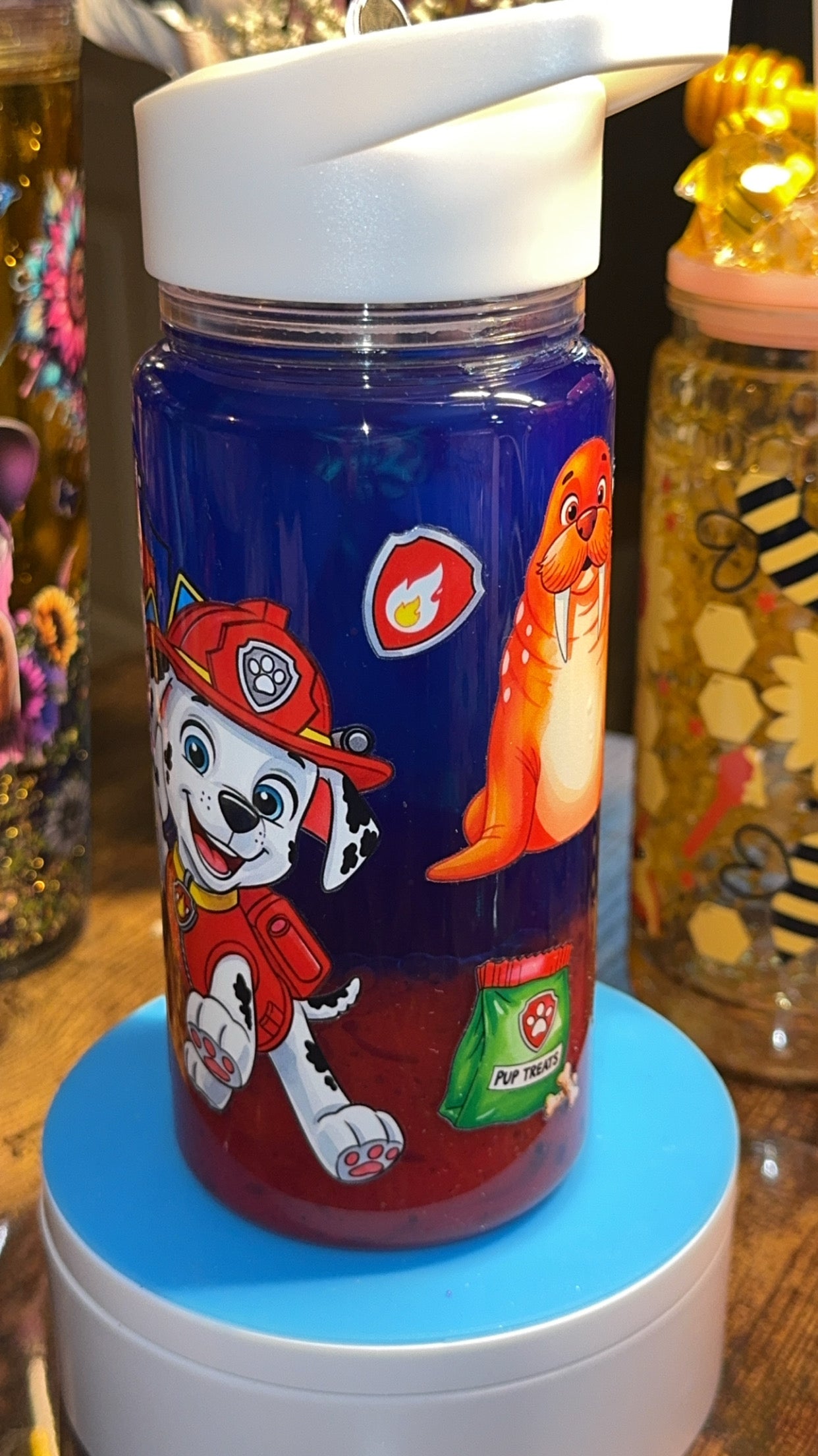 Kids Rescue Pups Water Bottle – Dual Lava Drip