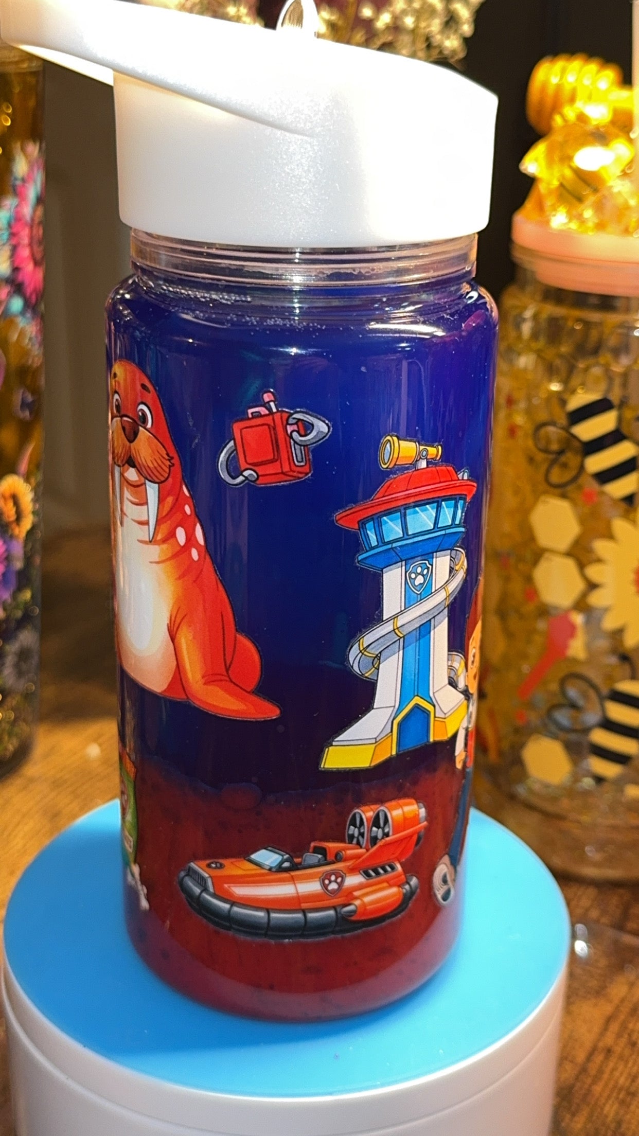 Kids Rescue Pups Water Bottle – Dual Lava Drip