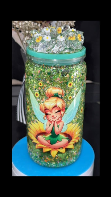 16oz Tinkerbell Fairy Garden Tumblr Cup