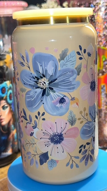 Spring Floral 16oz Stainless Steel Cup