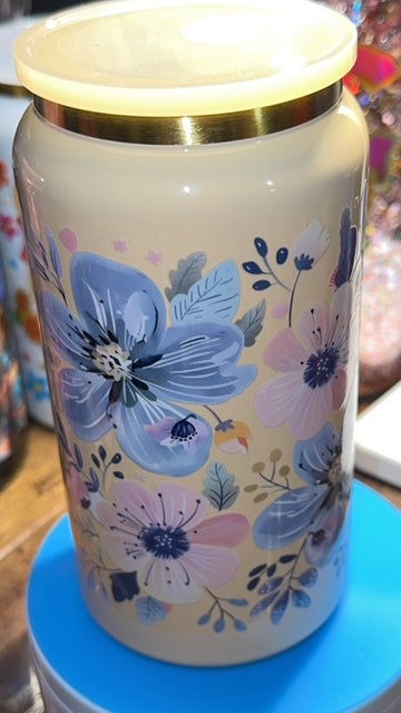 Spring Floral 16oz Stainless Steel Cup