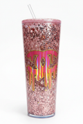 Custom Glitter Tumbler – White Background