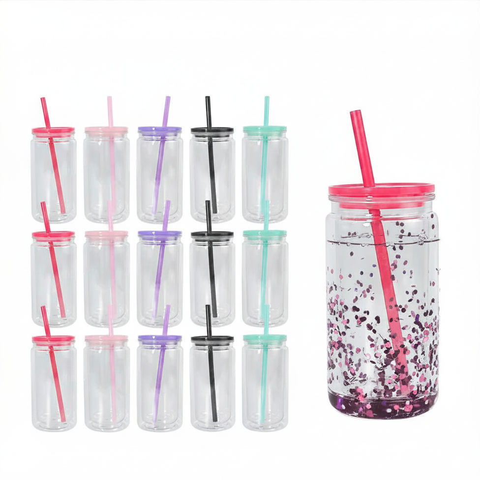20oz Soda Can Snow Globe Tumbler – Custom Order