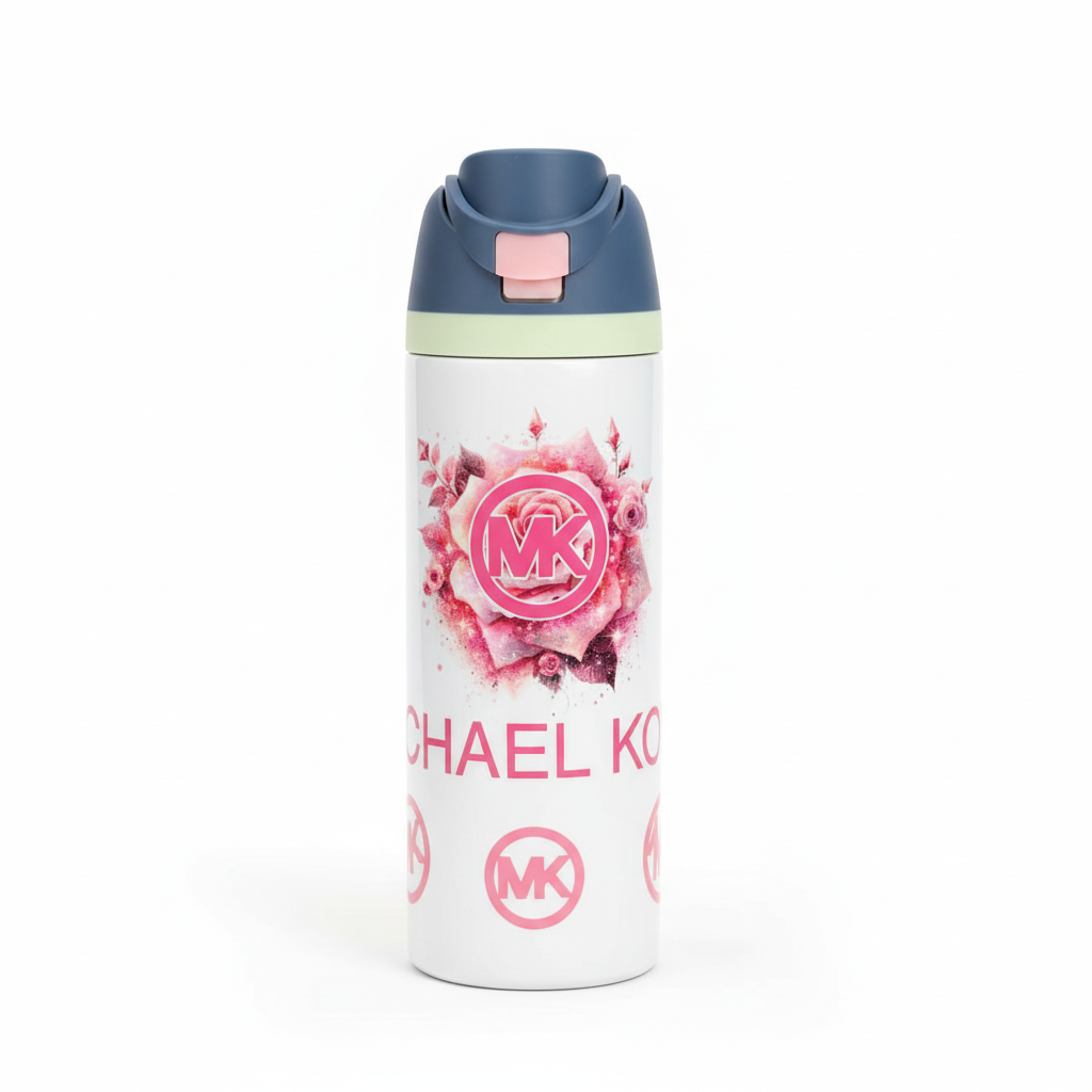 Floral Rose Sport Tumbler 24oz