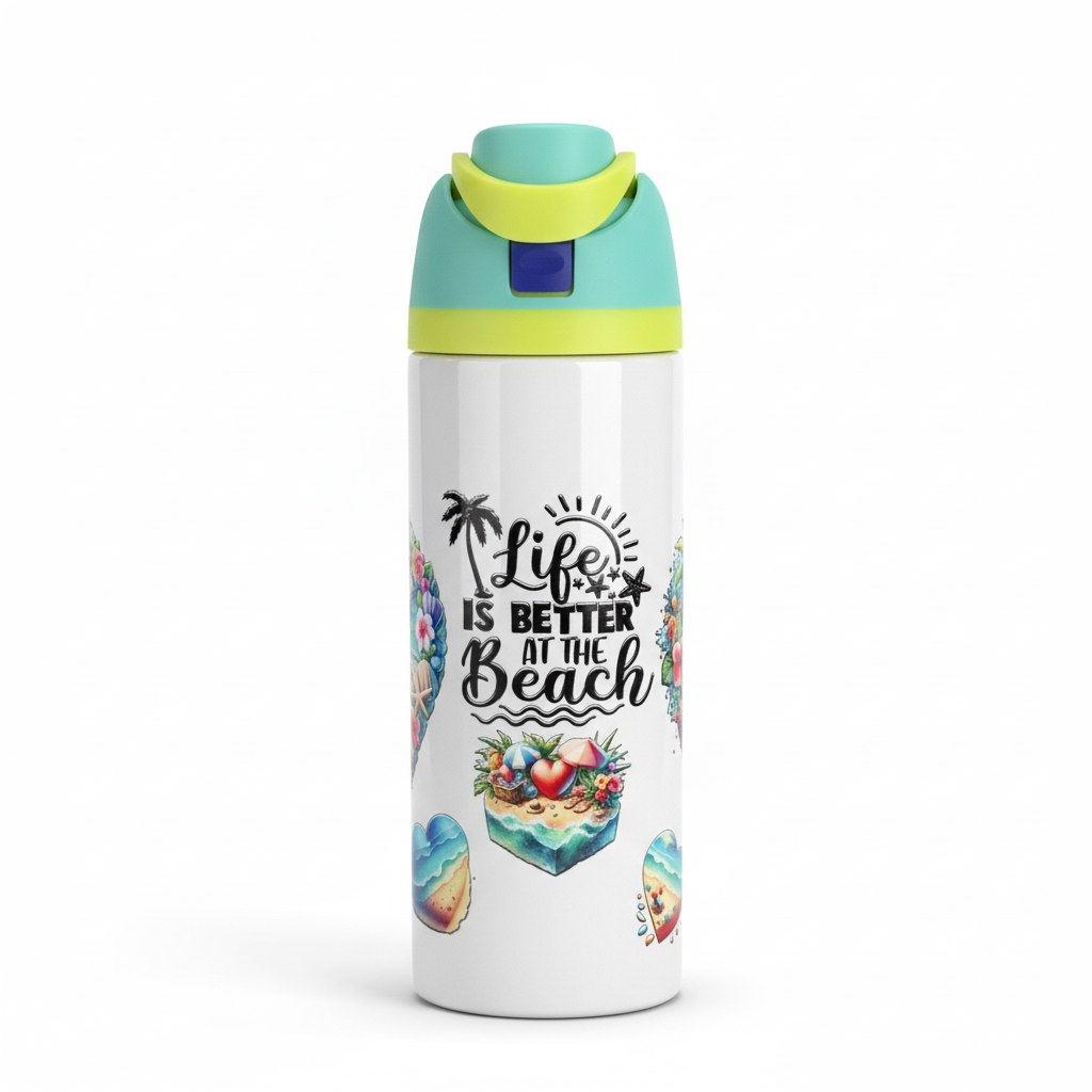 Life is Better at the Beach 24oz Sport Tumbler front view