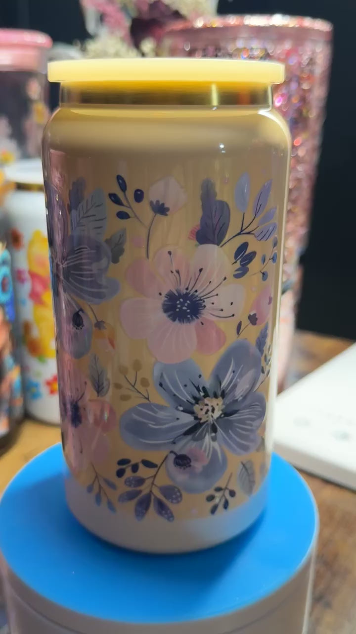 Spring Floral 16oz Stainless Steel Cup