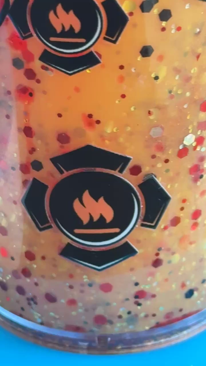 Firefighter Wife ❤️‍🔥 Glitter Lava Drip Tumbler